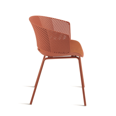 Stuhl aus robustem Polypropylen und Polsterung aus Polyurethan CUTOLO 2 Stühle