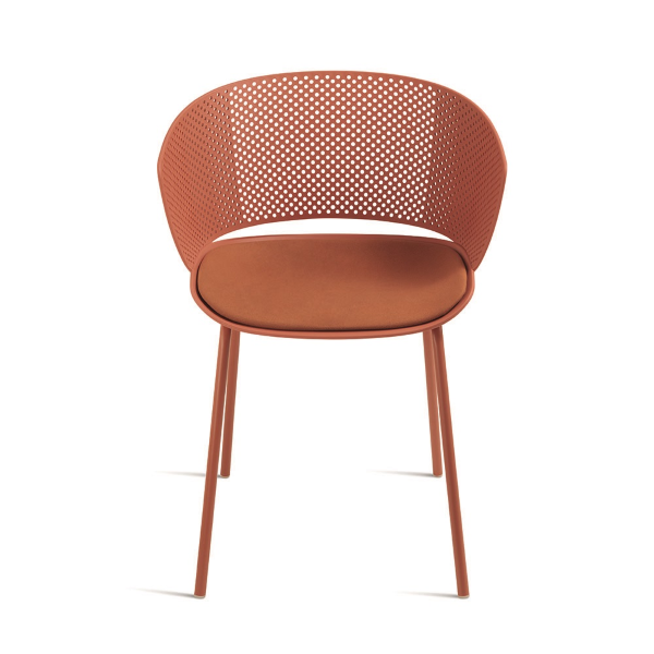 Stuhl aus robustem Polypropylen und Polsterung aus Polyurethan CUTOLO 2 Stühle