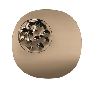 Specchio sagomato 150x150 cm Bronzo con inserto in vetro BIJOU