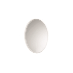 Oval wall mirror with perimeter bevel NORA Silver