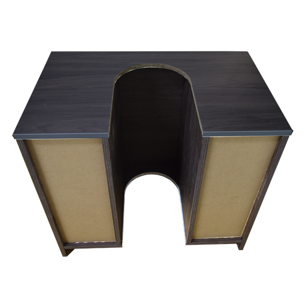 Vanity unit cover under basin 2 doors 2 drawers coffee elm