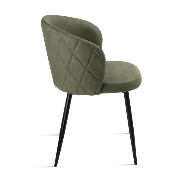 Stuhl Oliva aus Öko-Leder und Metallstruktur SLANG 2 Stühle