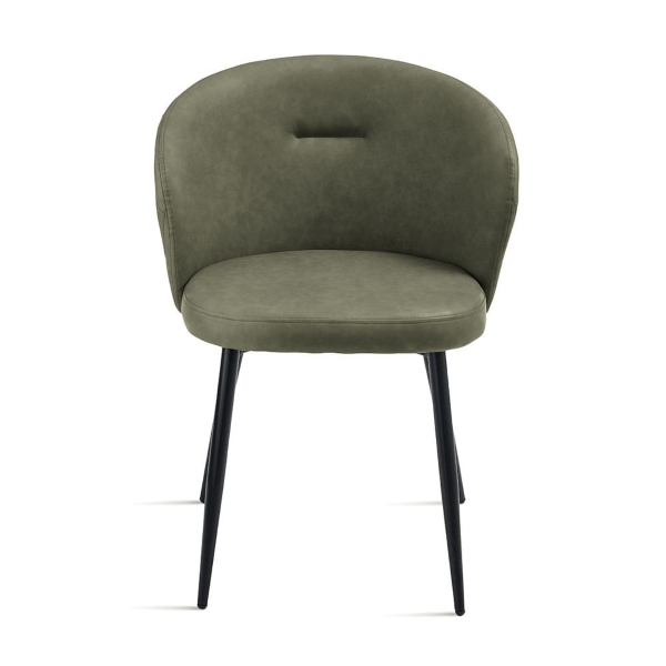 Stuhl Oliva aus Öko-Leder und Metallstruktur SLANG 2 Stühle