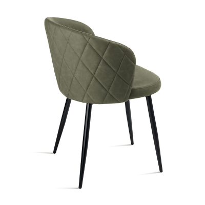 Stuhl Oliva aus Öko-Leder und Metallstruktur SLANG 2 Stühle