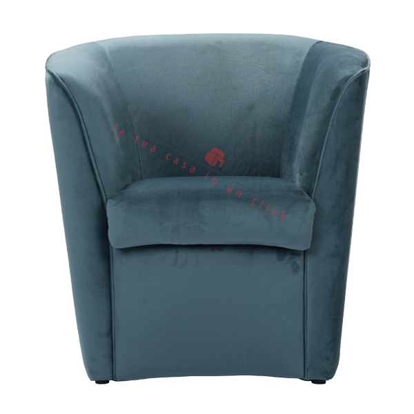 Fauteuil en velours Ottanio pour chambre, bureau