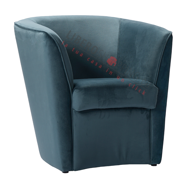 Fauteuil en velours Ottanio pour chambre, bureau
