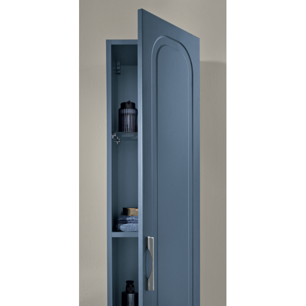 CASPIO columna de baño moderna reversible con 1 puerta AZUL