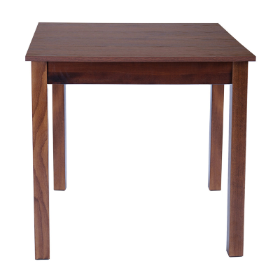 Fixed wooden table with square leg RESTAURANT measuring 80x80 walnut