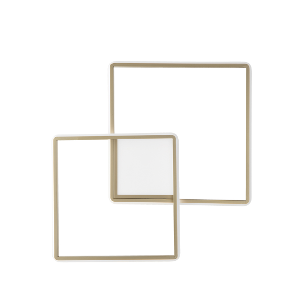 Plafón DOWEL de metal pintadoo ORO 55x7 cm