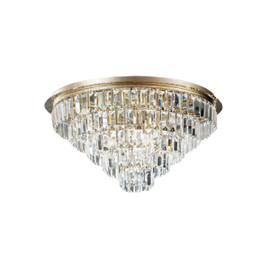 Plafón D60cm 12 luces G9 - CASTLE Oro