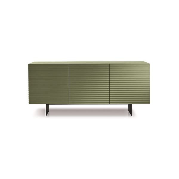 Madia mobile 3 ante scocca in nobilitato ARISA Verde con 2 piedini