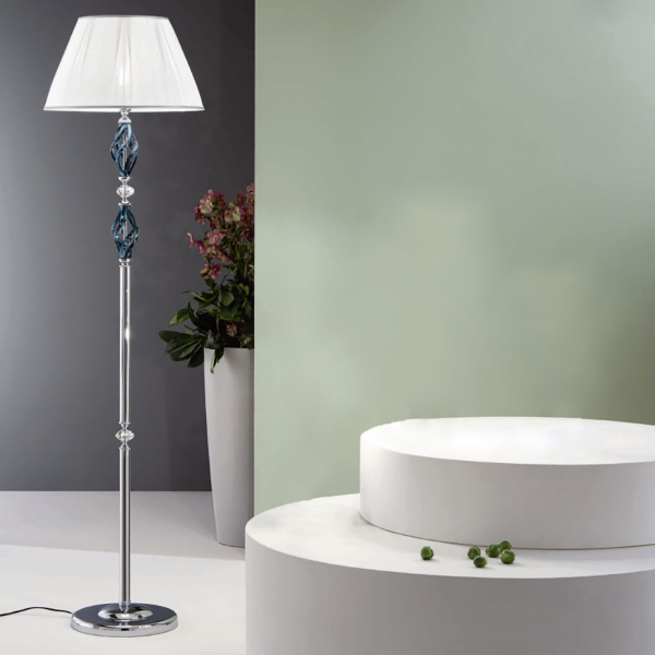 Floor lamp 1306 in hand-blown glass Ottanio H177 cm