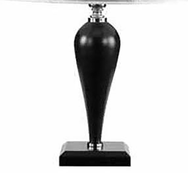 RAVEL table lamp in black handmade glass 40x63 cm
