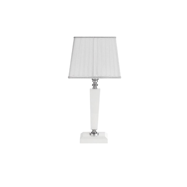 Lume da tavolo 20x44 cm CHERUBINI in vetro e cristallo ottico Bianco