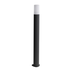 Poste exterior POU en aluminio NEGRO H83 cm