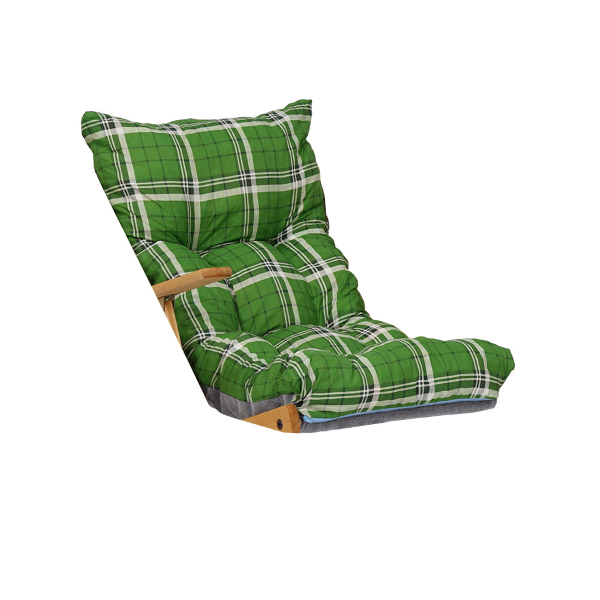 Coussin rembourré pour relaxation, transat ou rocking chair - Vert Luk