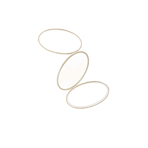 Plafón LED RICE de metal y difusor acrílico Small Gold 63x40 cm