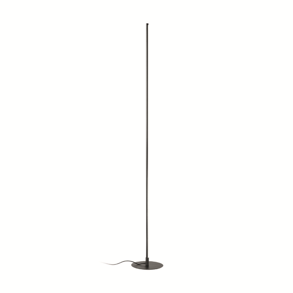 Lampadaire GENIUS Led en métal peint noir H165 cm