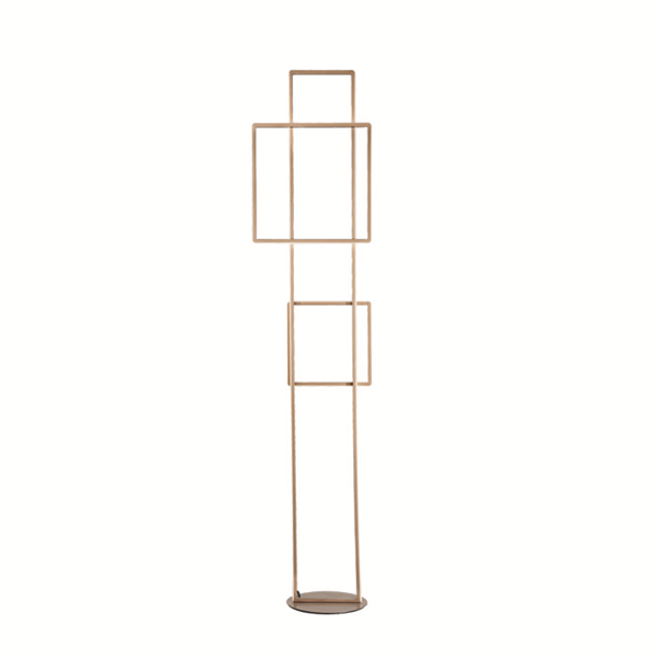 Piantana DOWEL a LED in metallo verniciato ORO H166 cm