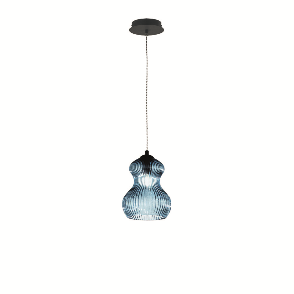Lampada sospensione D16 cm in vetro soffiato Ottanio - MADAGASCAR Mod2