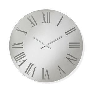 Runde Uhr aus klarem Kristall, D60 cm – RONALD