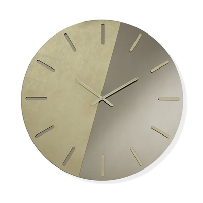 Orologio da parete MACK rotondo D80 cm bicolore Bronzo e Oro