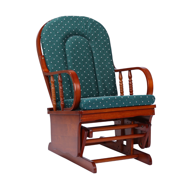 Fauteuil à bascule balançoire en bois avec coussin Vede - LONDON