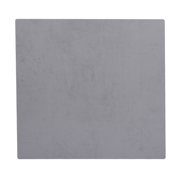 Outdoor-Stehtisch 80x80 cm mit weißem Untergestell und HPL-Zementplatte H 74