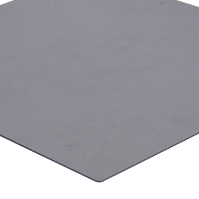 Outdoor-Stehtisch 80x80 cm mit weißem Untergestell und HPL-Zementplatte H 74