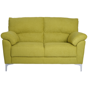 2 seater fabric sofa with upholstered armrests GIADA Green 146 cm