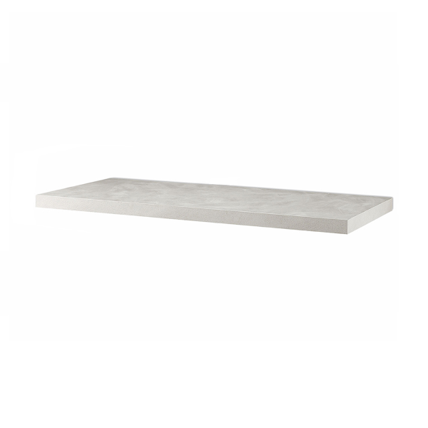 Suspended shelf 100 cm for bathroom washbasin NINFA in spatulated grey wood