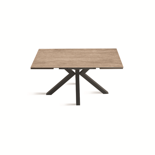Extendable kitchen table 240 cm JACKY Oak porcelain stoneware top