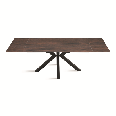 Ausziehbarer Küchentisch 240 cm Tek JACKY Feinsteinzeugplatte