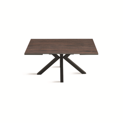 Ausziehbarer Küchentisch 240 cm Tek JACKY Feinsteinzeugplatte