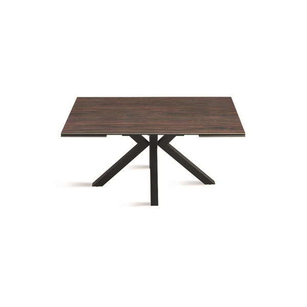 Ausziehbarer Küchentisch 240 cm Tek JACKY Feinsteinzeugplatte