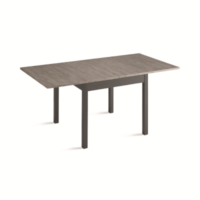 Wooden kitchen folding table from 90 cm to 180 cm concrete - UGO