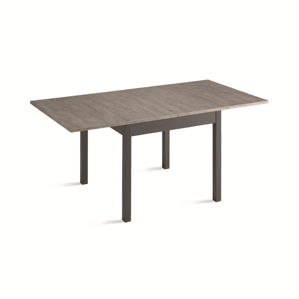 Wooden kitchen folding table from 90 cm to 180 cm concrete - UGO