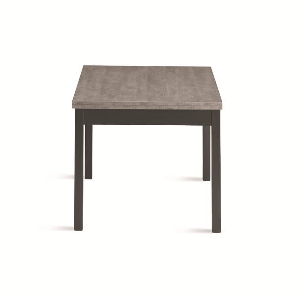 Wooden kitchen folding table from 90 cm to 180 cm concrete - UGO