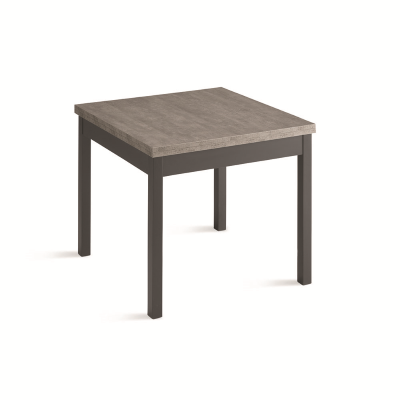 Wooden kitchen folding table from 90 cm to 180 cm concrete - UGO