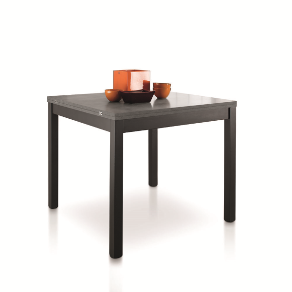Wooden kitchen folding table from 90 cm to 180 cm concrete - UGO