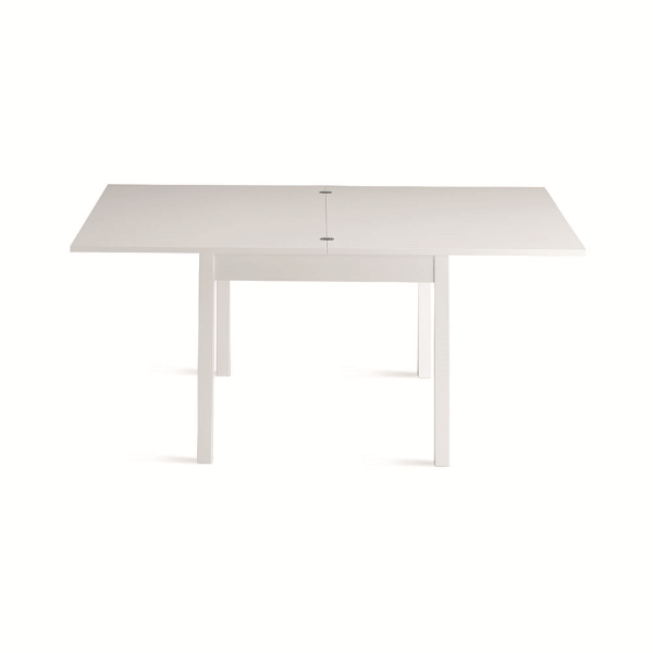 White ash book kitchen table from 90 cm to 180 cm white ash - UGO
