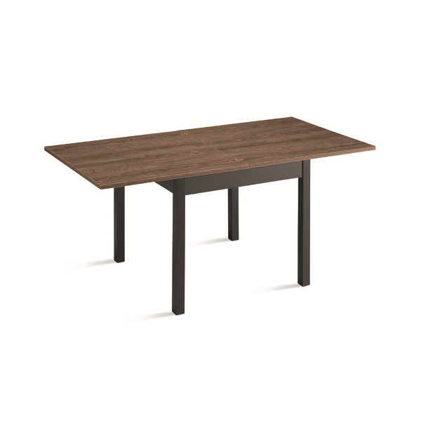 Tavolo in legno da cucina a libro da 90 cm a 180 cm Teak - UGO