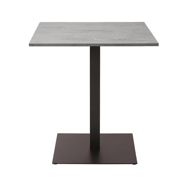 Tavolo bar ristorante pub quadrato 60x60 cm con piano laminato Cemento H 107