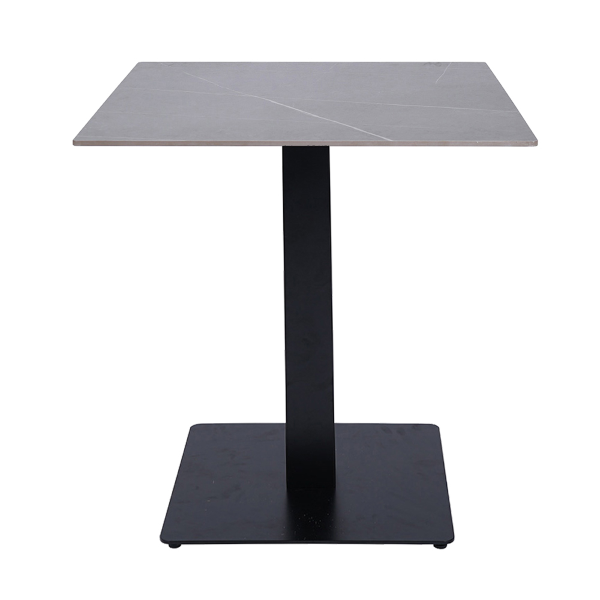 Tavolo pub ristorante bar quadrato 70x70 cm Top per esterno effetto Cemento H 75