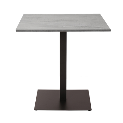 Tavolo pub ristorante bar quadrato 70x70 cm con Top Laminato effetto Cemento H 106
