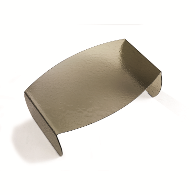 Coffee table in bronze curved tempered glass - ELMO