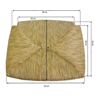 Pièce de rechange pour chaise avec assise en paille de rivière naturelle mod Venise ensemble de 2 pièces