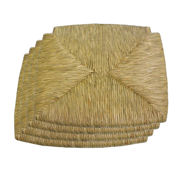 Remplacement pour chaise avec siège en paille de rivière naturelle de Venise set 4 pièces