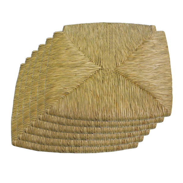 Remplacement pour chaise avec assise en paille de rivière naturelle mod Venice set de 6 pièces