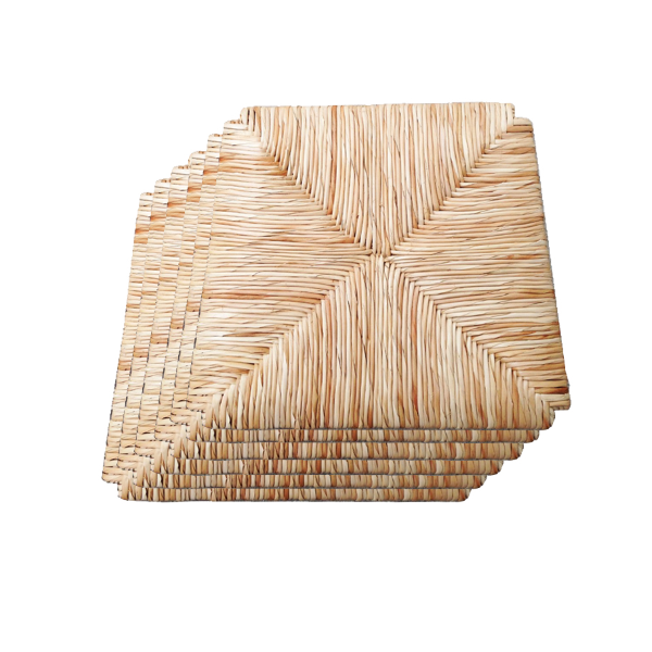 Remplacement pour siège en paille de riz pour chaises ARTE POVERA 6 pièces